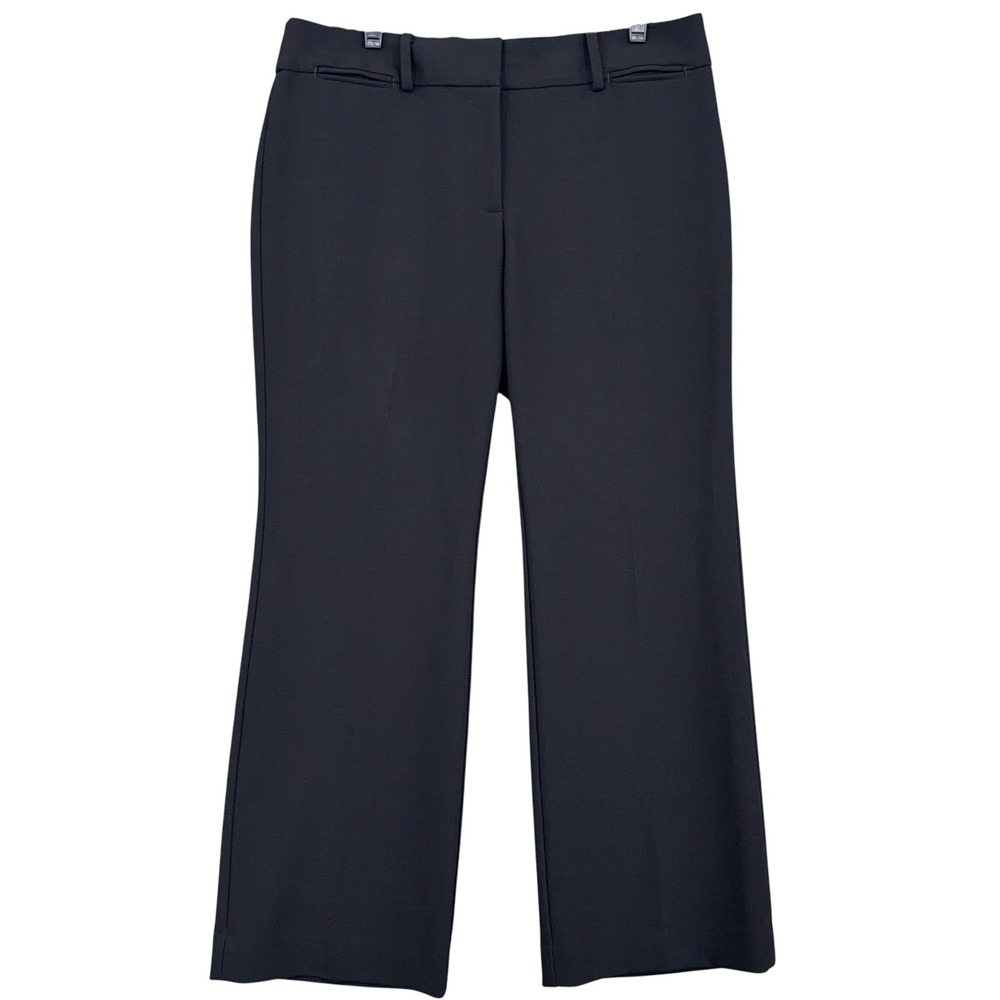LOFT Marisa Trouser Women 12P Poly Viscose Black‎ Pants